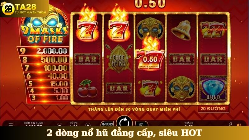 2 dòng nổ hũ đẳng cấp, siêu HOT