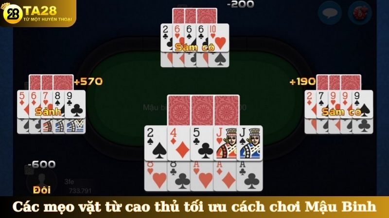 Các mẹo vặt từ cao thủ tối ưu cách chơi Mậu Binh