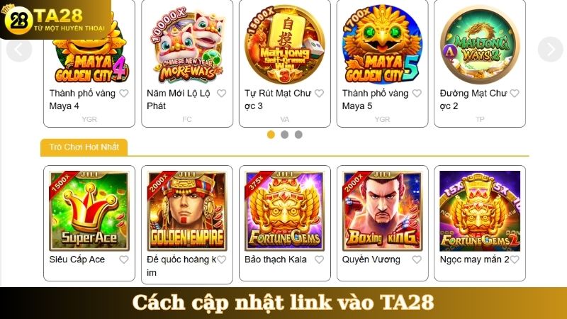 Cách cập nhật link vào TA28