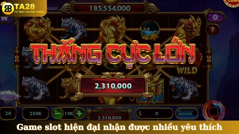 Game slot hiện đại nhận được nhiều yêu thích