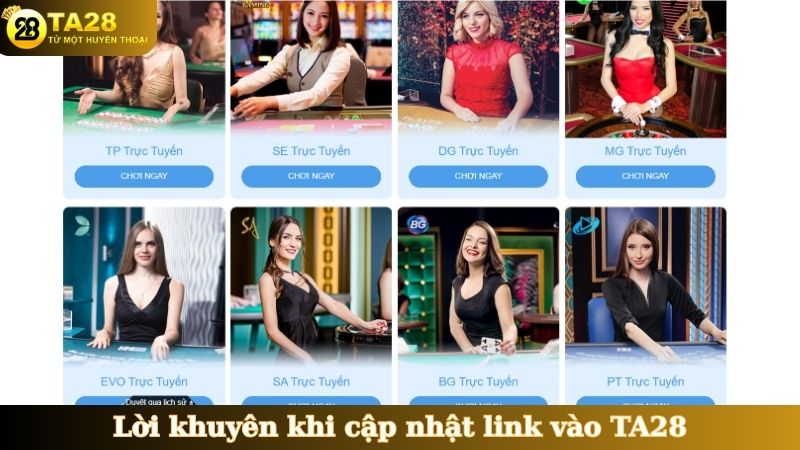 Lời khuyên khi cập nhật link vào TA28