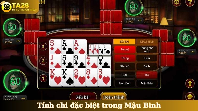 Tính chi đặc biệt trong Mậu Binh