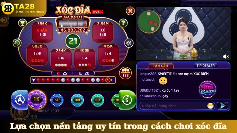 Lựa chọn nền tảng uy tín trong cách chơi xóc đĩa