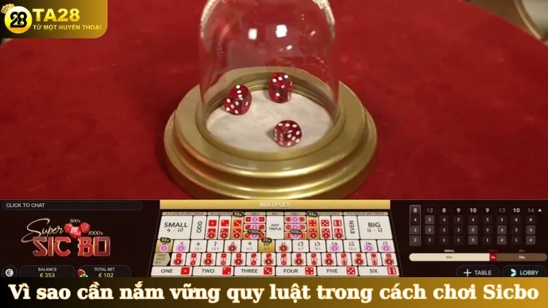 Vì sao cần nắm vững quy luật trong cách chơi Sicbo